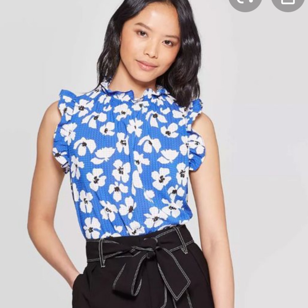 Target Ruffle Tank Blouse
